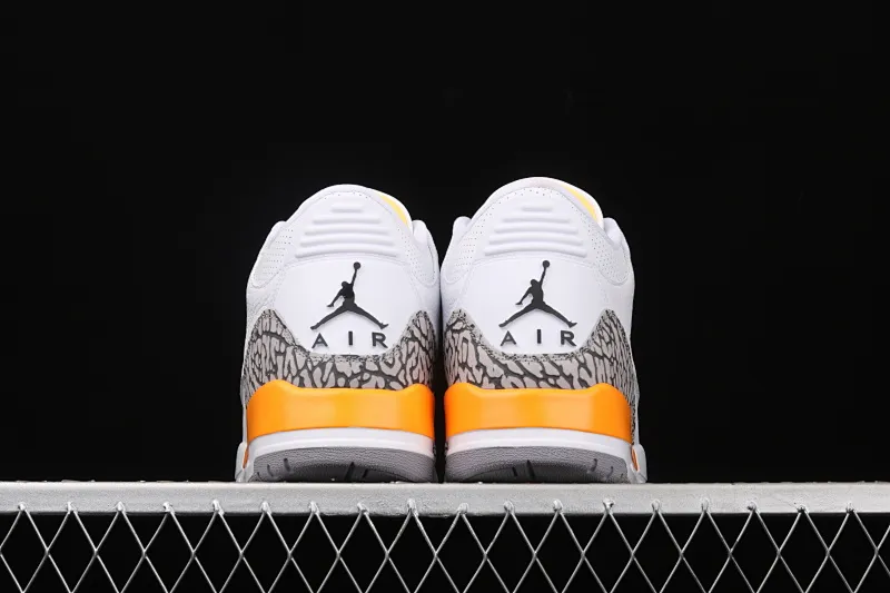 All categories Air Jordan Jordan series basketball shoes Air Jordan 3 Air Jordan 3 Retro "Laser Orange" AJ3 Joe 3 White Yellow White Orange Lakers CK9246-108